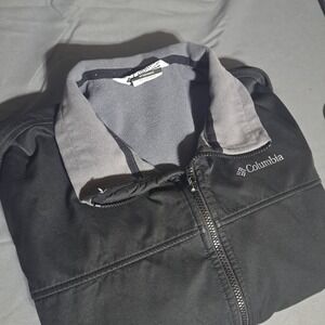 Columbia Men's LARGE Interchange Full Zip Black Long Sleeve Jacket